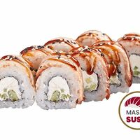 Филадельфия унаги oпaлённая в Masaki Sushi