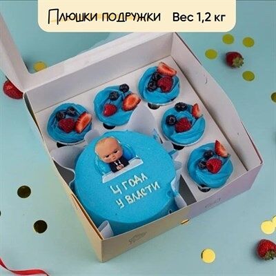 Бенто-бокс Два месяца у власти в Плюшки подружки по цене 3850 ₽