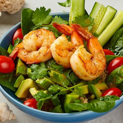 Fit Боул с киноа и креветками в Территория вкуса Novelty по цене 850 ₽