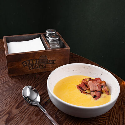 Крем-суп Кукурузный в КрафтБургерБар по цене 605 ₽