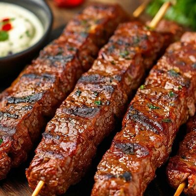 Люля-кебаб из мраморной говядины в Батя Мангал по цене 479 ₽