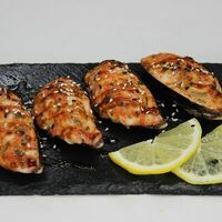 Мидии запеченныев Рис & Рыба