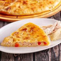 Пирог с курицей, болгарским перцем и сыромв Осетинские Пироги