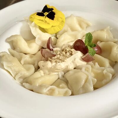 Вареники с творогомв Шеф Пушкин по цене 450 ₽