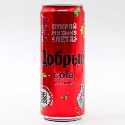 Добрый кола Без сахара 0,33 л в Кампус по цене 185 ₽
