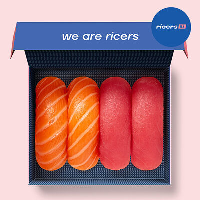 Суши тунец и лосось в Ricers по цене 490