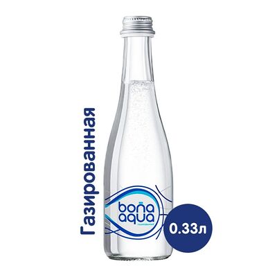 Вода bon aqua газированная в стекле в Кассета бар по цене 130 ₽