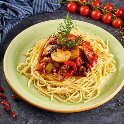 Спагетти с говядиной в Чайхана Фаррух по цене 680 ₽