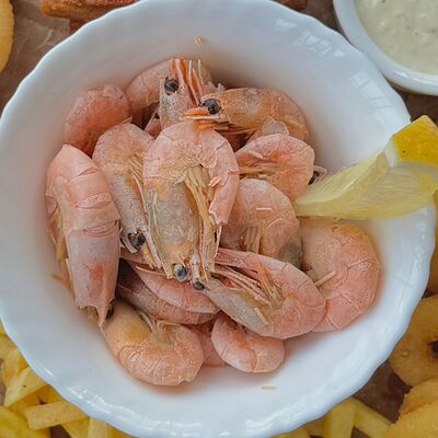 Пивные креветки в панцирев Рукоста по цене 910 ₽