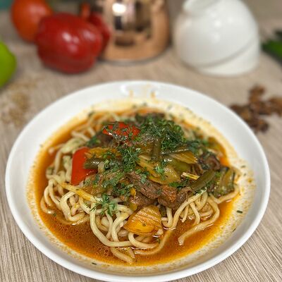 Уйгурский лагман в Алтын Кафе по цене 590 ₽