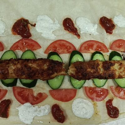 Шаурма с люля из свинины в Самовар по цене 400 ₽