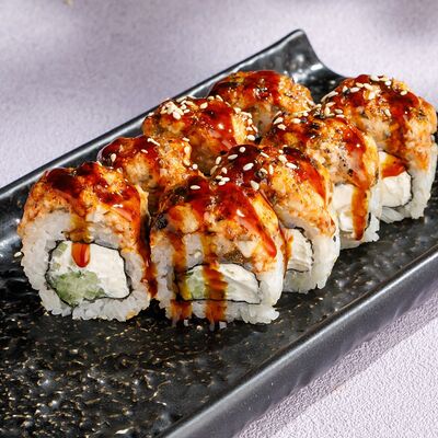 Запеченный ролл с угрем в Чайхана Пахвала по цене 710 ₽