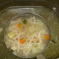 Куриный суп с вермишелью в У Дашеньки