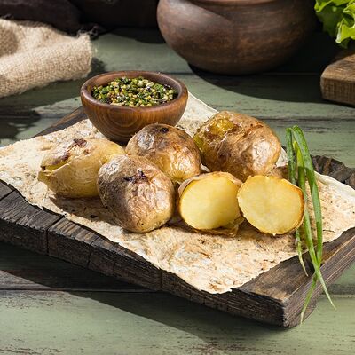 Шашлык и картошки с зеленью в ShaShaShop по цене 250 ₽