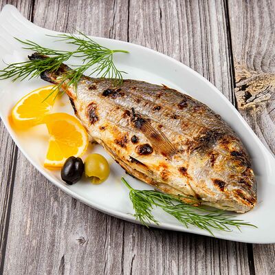 Дорадо, запечённая в духовке в Духанъ Алаверды по цене 1290 ₽