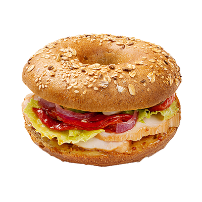 Бейгл Тамбовский с индейкой в Академия Кофе по цене 570 ₽