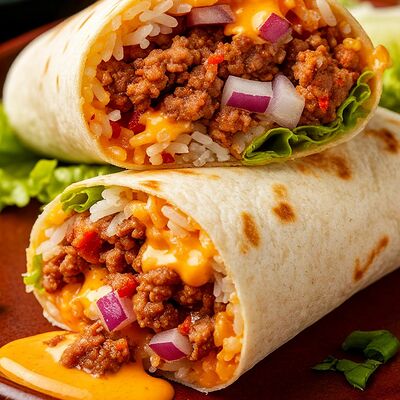 Буррито среднее с лососем в Mexico по цене 360 ₽