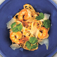 Паста с креветками в DuderHoff