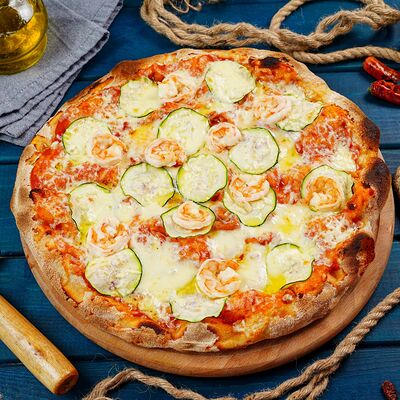 Пицца Креветки-цукини в Pizza 33 см по цене 1150 ₽