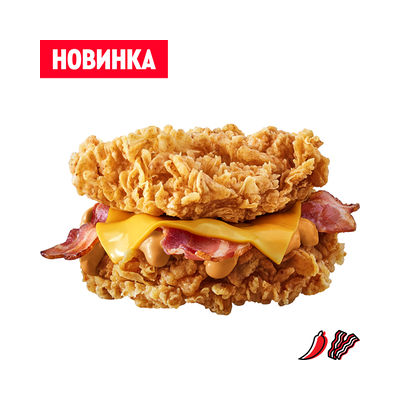 Дабл чикен острый в ROSTIC'S по цене 323 ₽