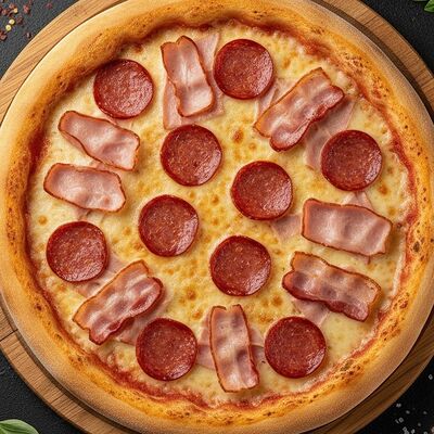 Мясная в ОЛИО пицца и суши по цене 450 ₽