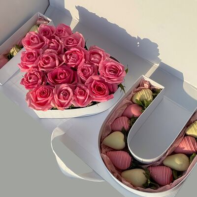 Клубника в шоколаде набор I love you розовый в Клубника в шоколаде Gayatilab по цене 15000 ₽