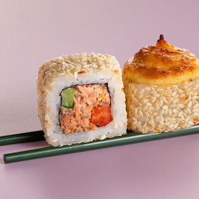 Запечённый с жареным лососем в Фуди Люди по цене 679 ₽