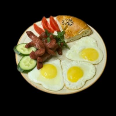 Яичница из трех яиц в Шантимэль по цене 150 ₽