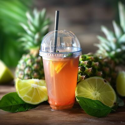 Лимонад Земляника-ананас в Биг Хот-дог по цене 220 ₽