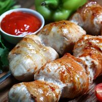 Шашлык из куриной грудки в беконе в Про мясо