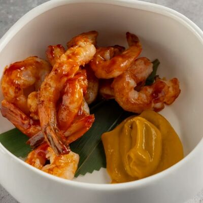 Креветки BBQ в Мидийное место по цене 790 ₽