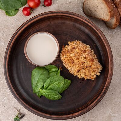 Пожарская котлета со сливочным сырным соусом в Русская усадьба по цене 505 ₽