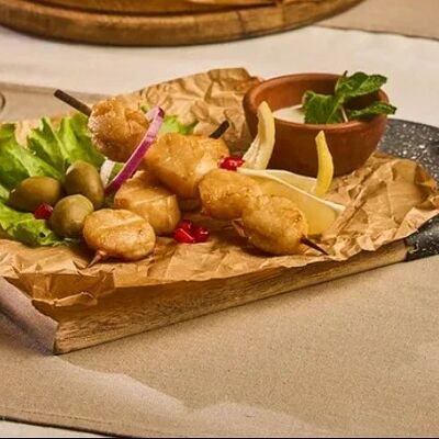 Обжаренные гребешки со сметанным соусом в Месхети по цене 910 ₽