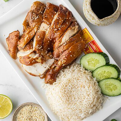 Комбо Курица по-гонконгски с рисом в Курица и утка по-гонконгски по цене 720 ₽