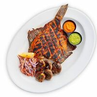 Камбала с канарским картофелем в Fisha Raw Bar & Grill
