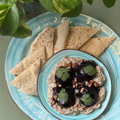 Бабагануш с митболами в STAY GOLD по цене 580 ₽