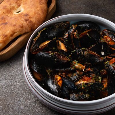 Мидии в соусе сацебели в Sesilia по цене 840