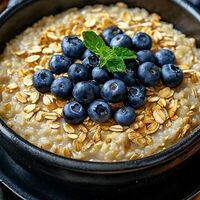 Каша овсяная с ягодами в Caffe Don Antonio