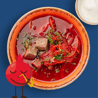 Борщ со сметанкой в Гранат по цене 330