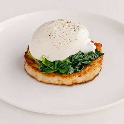 Котлета из кролика с яйцом пашот в Harvest по цене 850 ₽