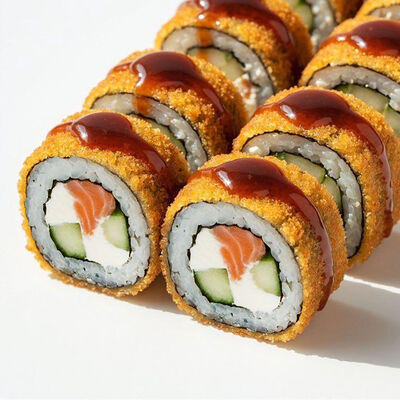 Роллы Лосось Темпура в Банхоф по цене 449 ₽