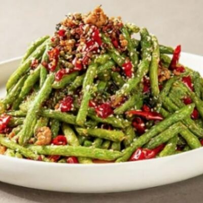 Жареная зеленая фасоль с рубленым мясом в Дон Фан по цене 1062 ₽