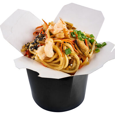 Wok с креветками в Yo! Sushi по цене 600 ₽