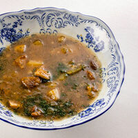 Суп из белых грибов в Обломов