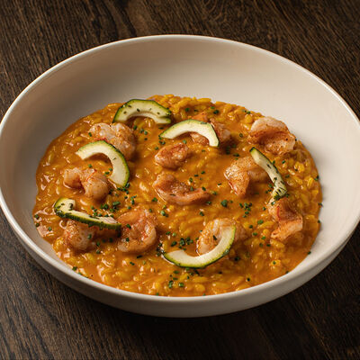 Ризотто с креветками и сальсой из цукини в Blush по цене 1100 ₽