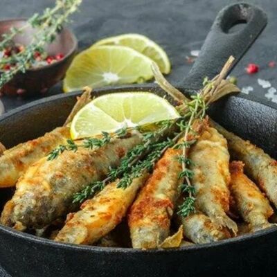 Корюшки жареные в Щербет по цене 1150 ₽