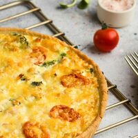 Норвежский киш с красной рыбой и брокколи в Машенькины пироги