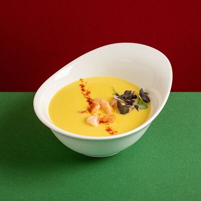 Крем-суп кукурузный в Traveler's Coffee по цене 570 ₽