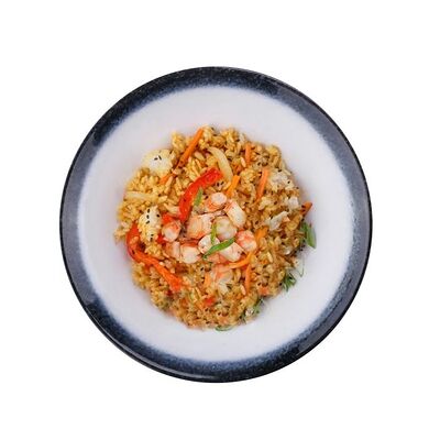 Рис Чесночный с креветками в Поке-маN по цене 339 ₽