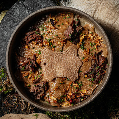 Домашняя лапша с тушеной говядиной в MANUL по цене 1200 ₽